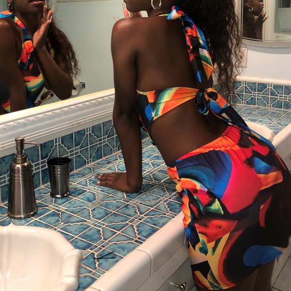 Multicolor Mini Dress - Picture 2 of 2